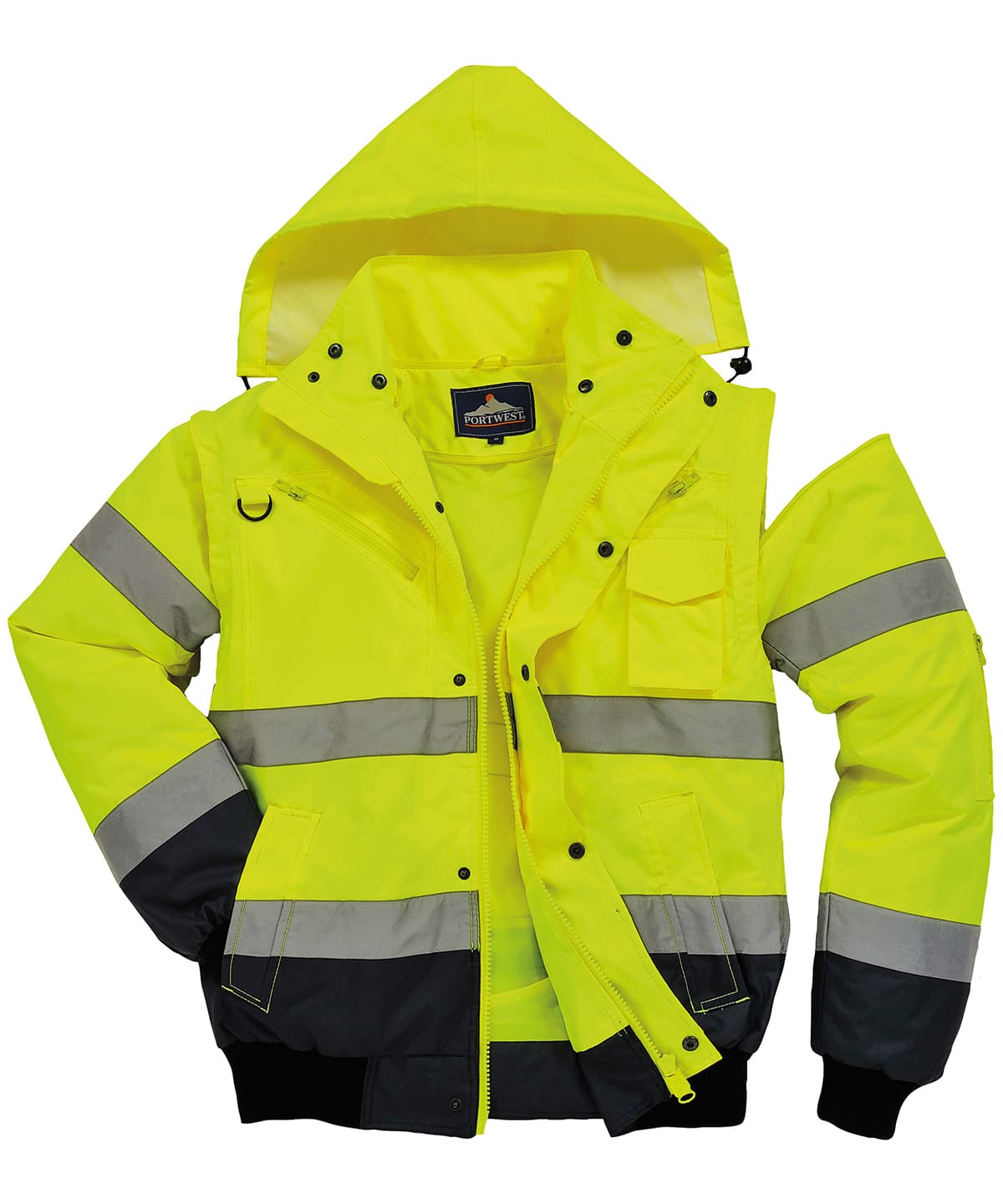 Hi-Vis Contrast Bomber Jacket