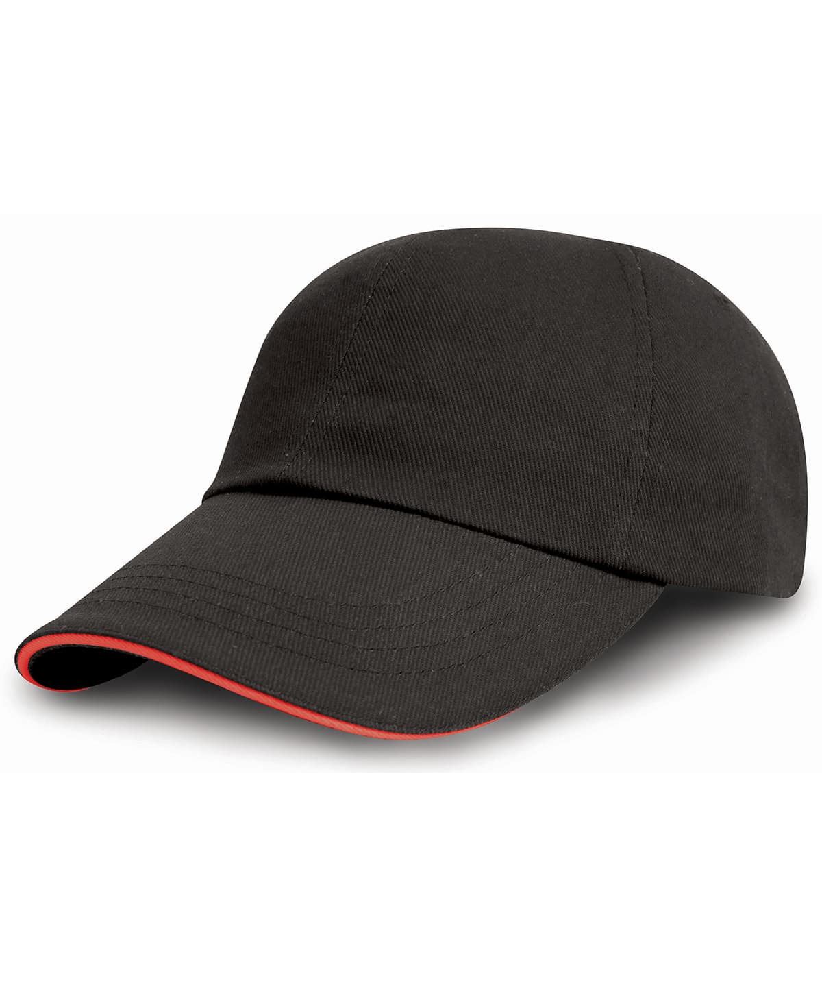 Brushed Coton Printers/Embroiderers Cap With Sandwich Peak