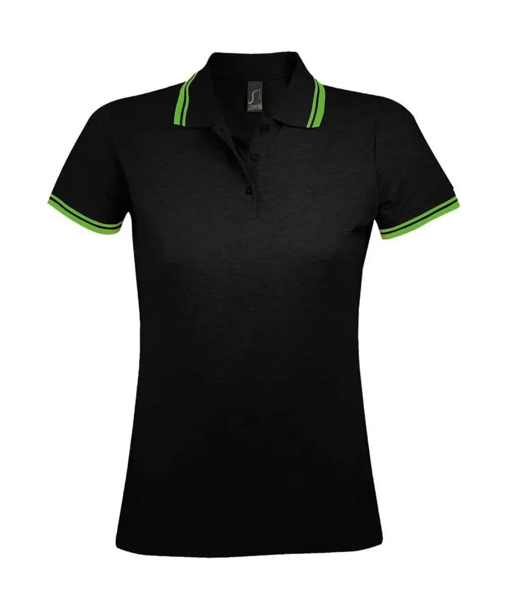 Sol's Ladies Pasadena Tipped Cotton Piqué Polo Shirt