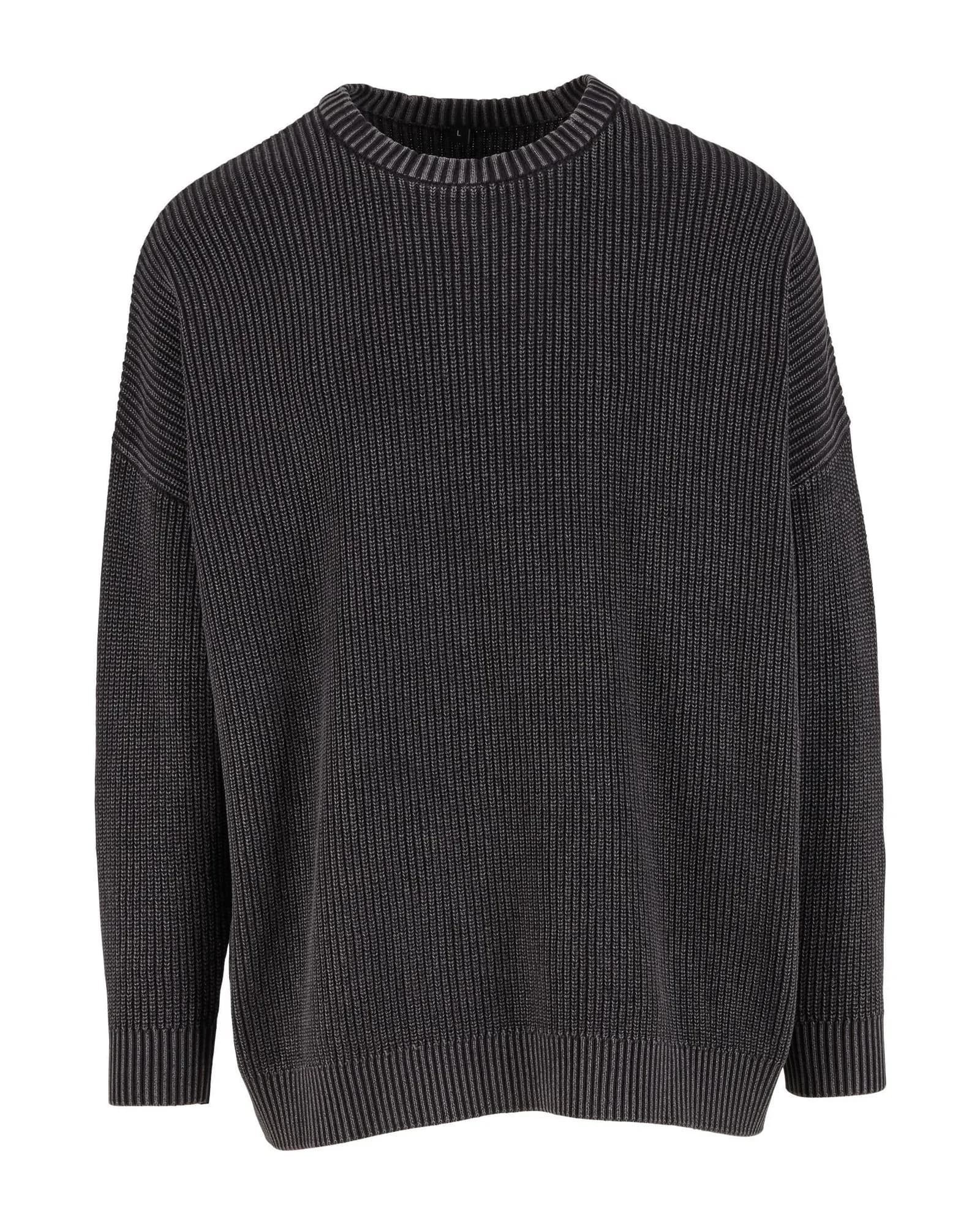 Acid Washed Knitted Oversized Sweater