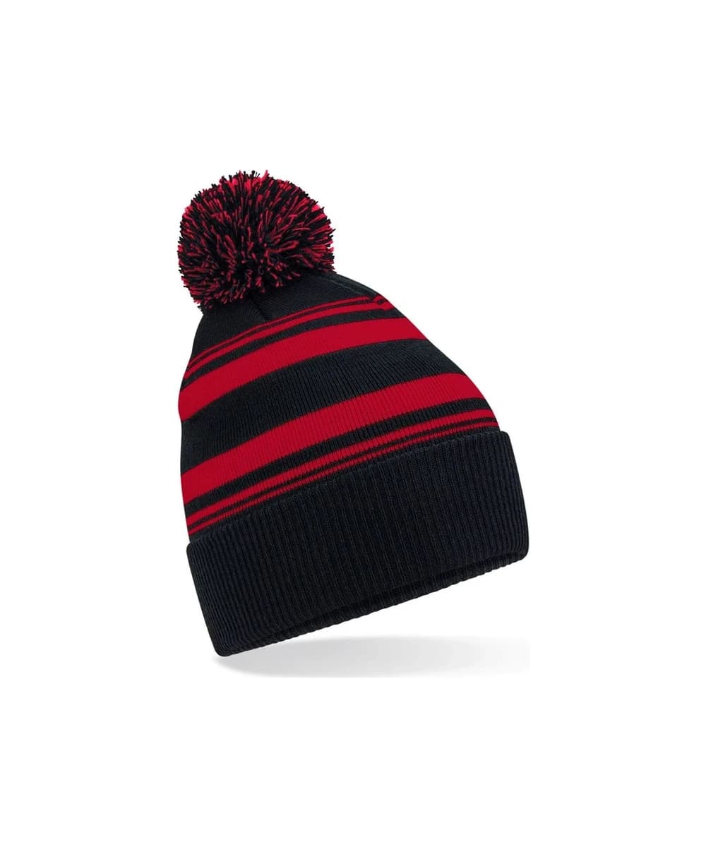 Striped Fan Beanie
