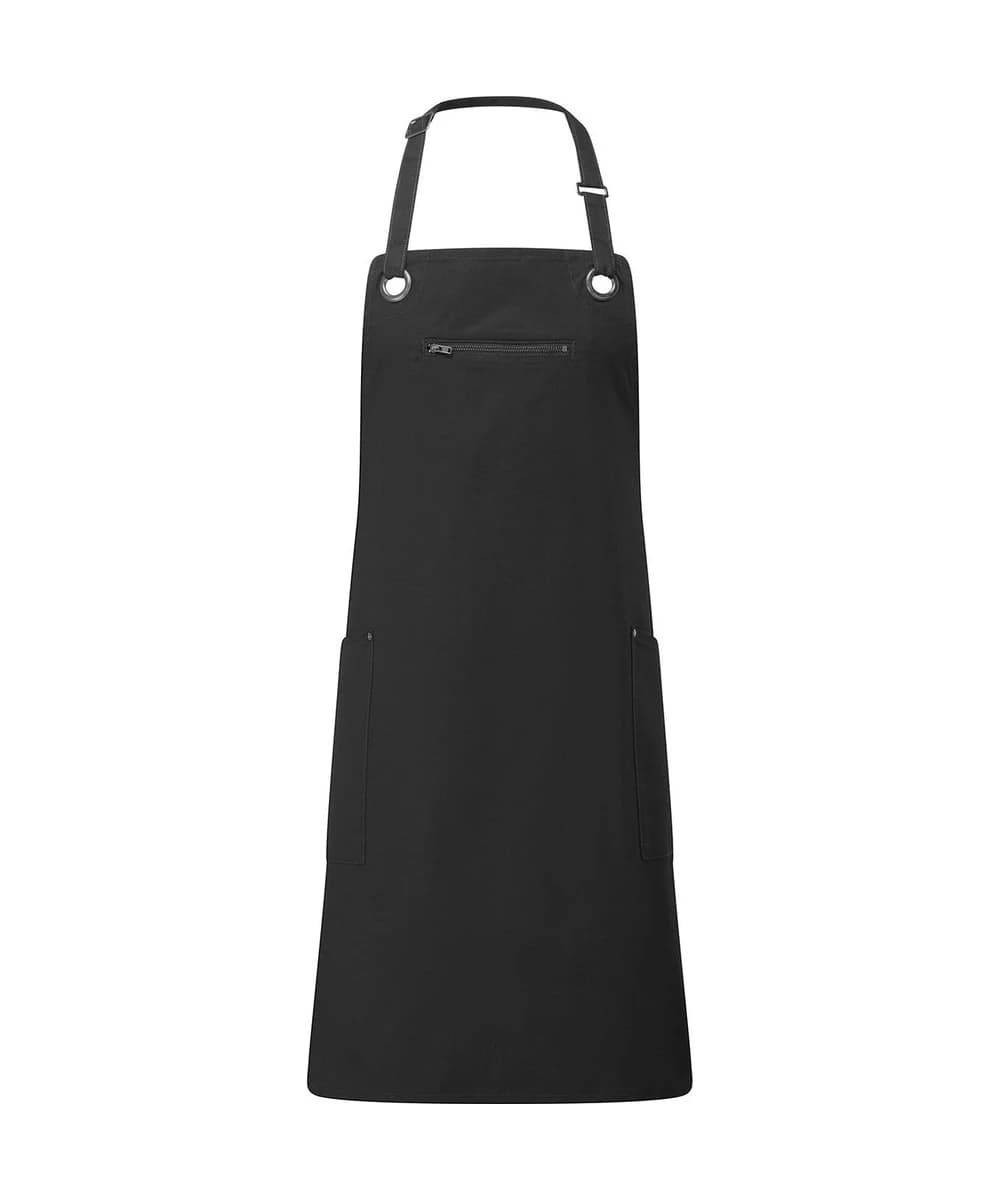 ‘barley’ Contrast Stitch Bib Apron