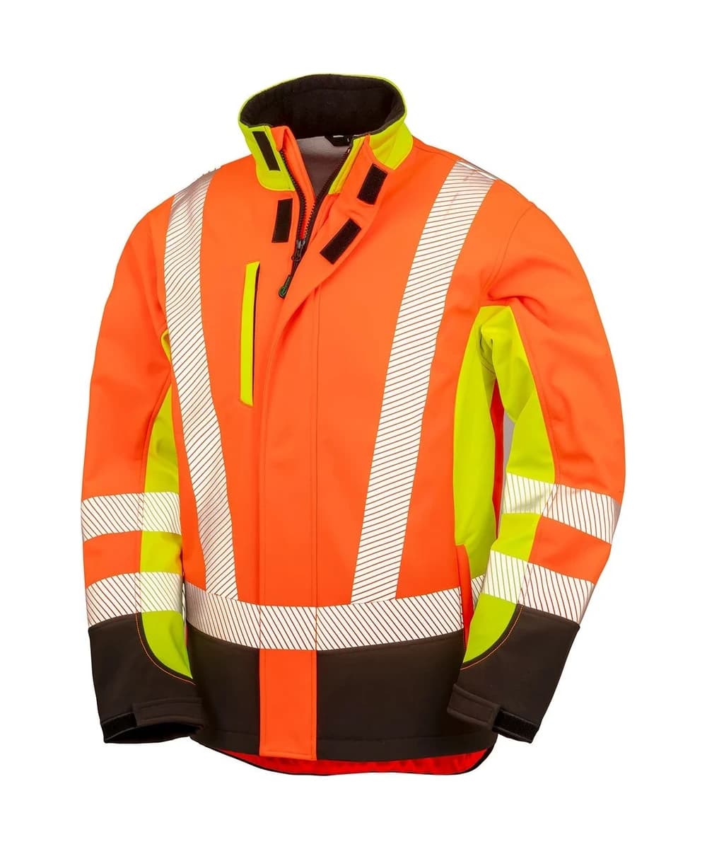 Recycled 3-Layer Printable 3-Tone Safety Softshell