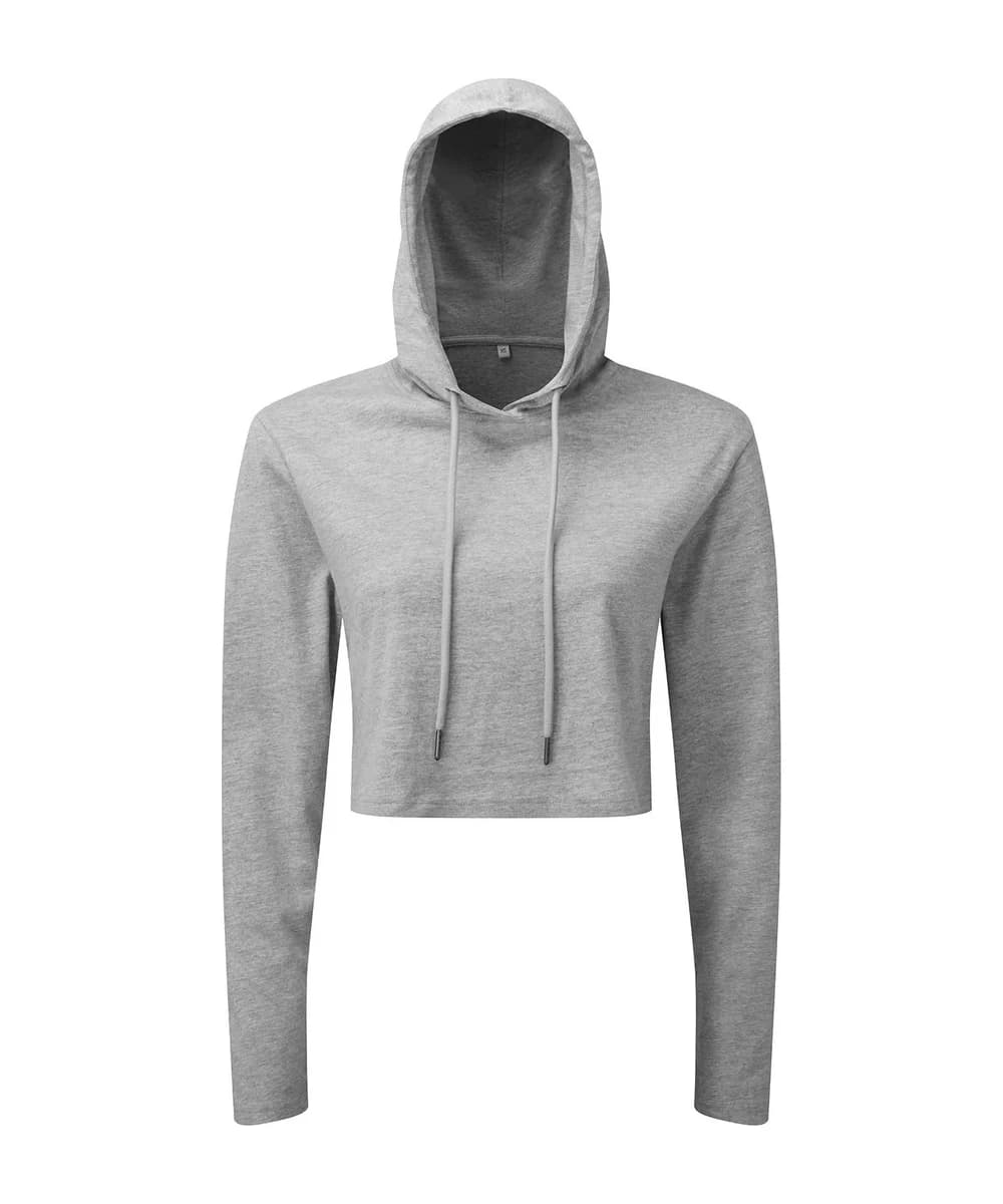 Women's Tridri Cropped Hooded Long Sleeve T-Shirt