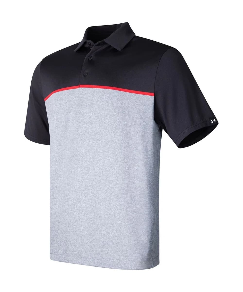 UA Playoff 3.0 Stripe Polo Lb – Edge Lit