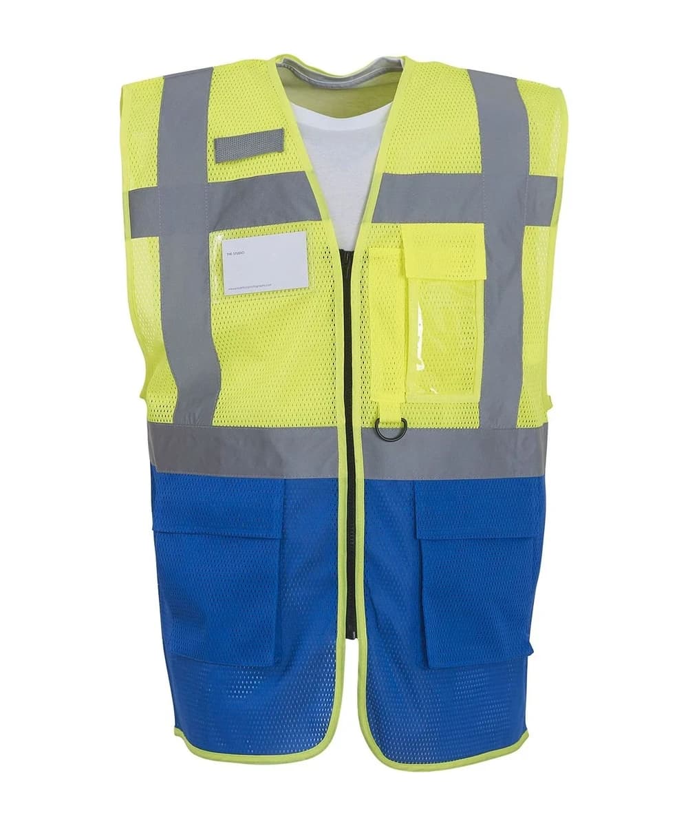 Hi-Vis Top Cool Open-Mesh Executive Waistcoat