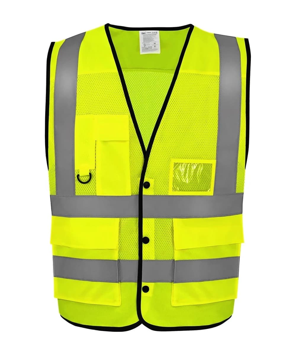 Hi-Vis Superior Open Mesh Button Waistcoat