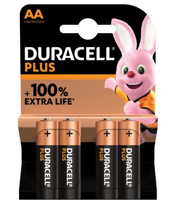 Jeugd Weerkaatsing bekennen Duracell Plus Power AA batteries 4-pack