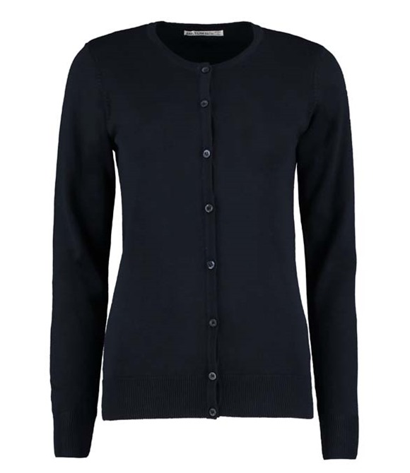 Kustom Kit Women's Arundel crew neck cardigan long sleeve (classic fit)