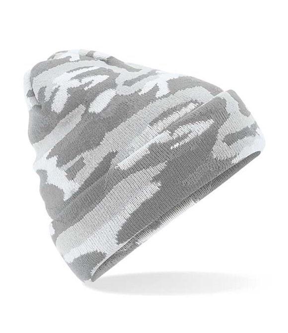 Beechfield Camo cuffed beanie