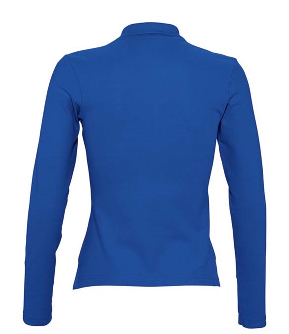 SOL'S Ladies Podium Long Sleeve Cotton Piqué Polo Shirt