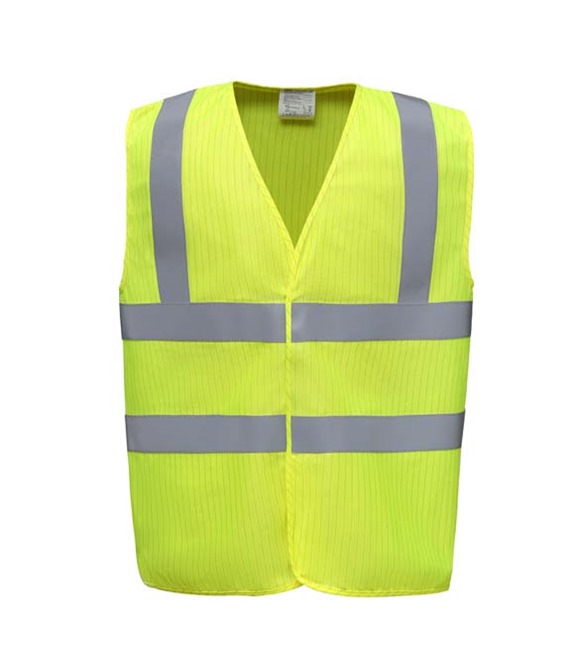 Yoko Hi-vis flame-retardant anti-static waistcoat (HVW100ASFR)