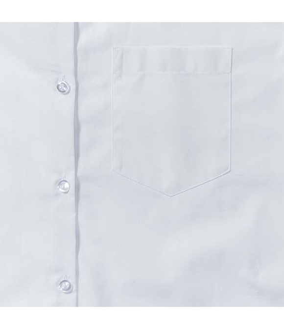 Russell Collection Women's long sleeve pure cotton easycare poplin shirt