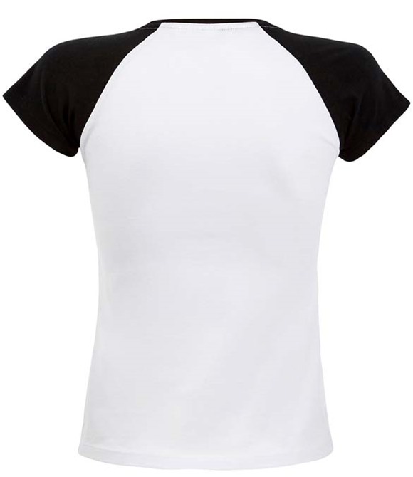 SOL'S Ladies Milky Contrast Baseball T-Shirt