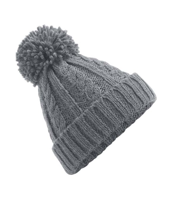 Beechfield Cable knit melange beanie