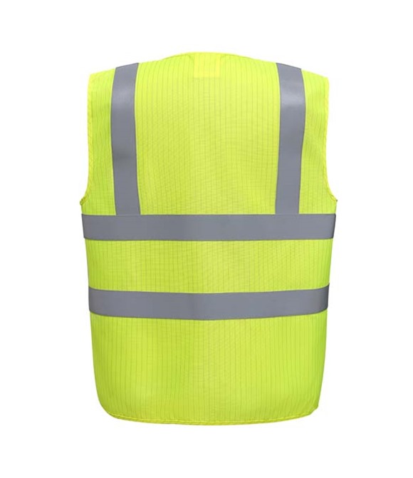 Yoko Hi-vis flame-retardant anti-static waistcoat (HVW100ASFR)