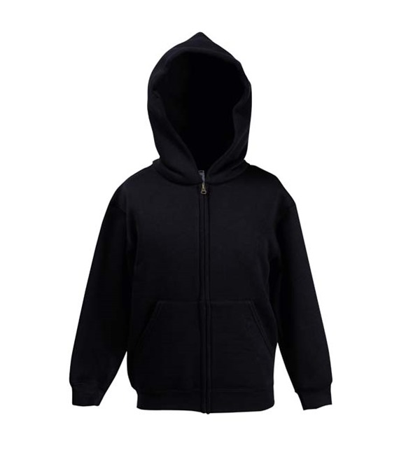 Fruit of the Loom Kids premium hooded sweatshirt jacket